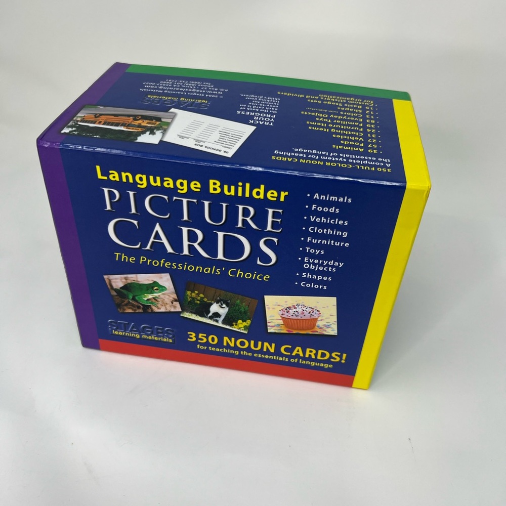 STAGES LEARNING MATERIALS LANGUAGE BUILDER PICTURE NOUN FLASH CARDS PHOTO